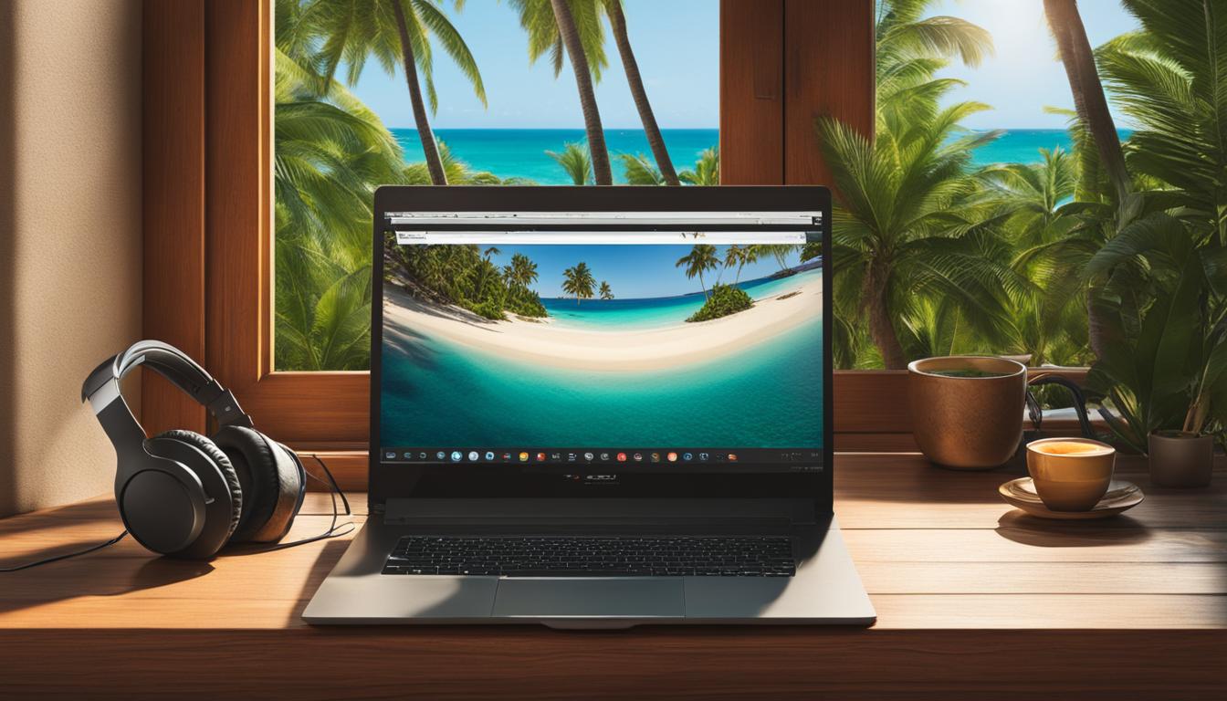 Digital Nomad Laptop Work