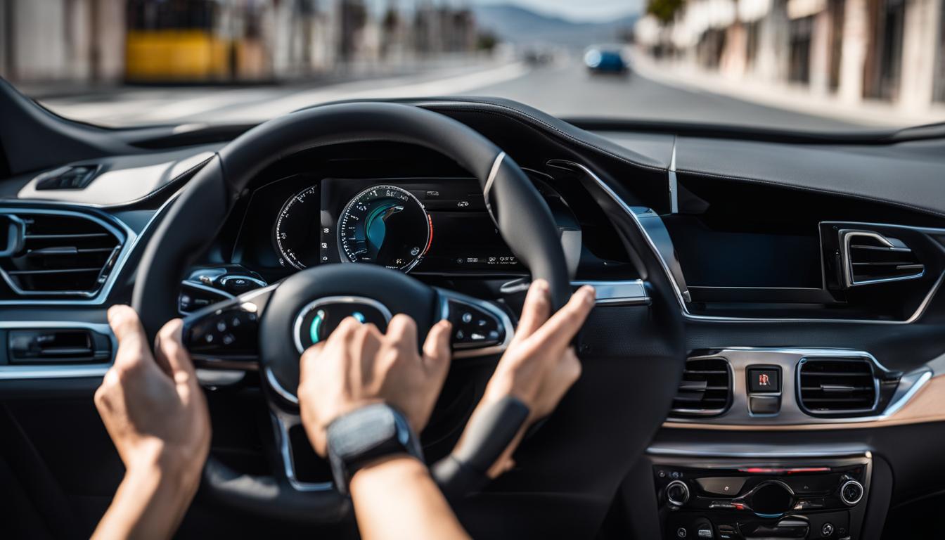 Hands-free device in car