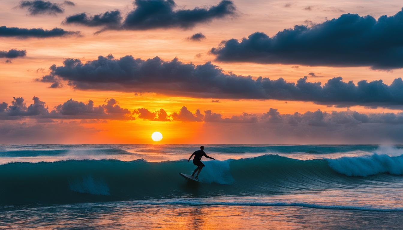 Surfing in Bali