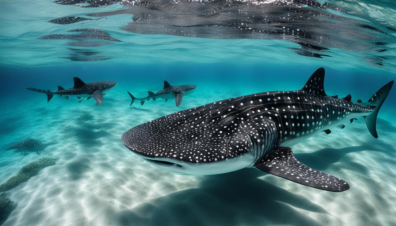 Swimming with whale sharks