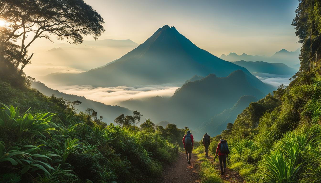 indian nose hike at Lake Atitlan