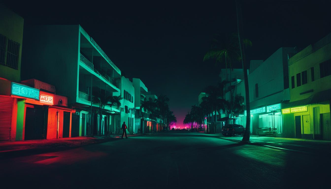 walking at night in miami