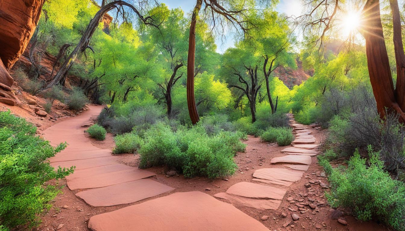 Sedona Hiking Path with Leave No Trace Signage