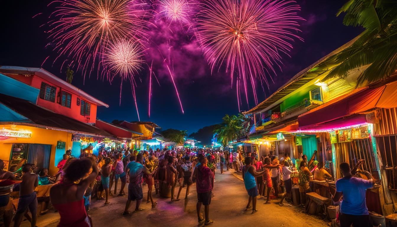 vibrant nightlife in Belize