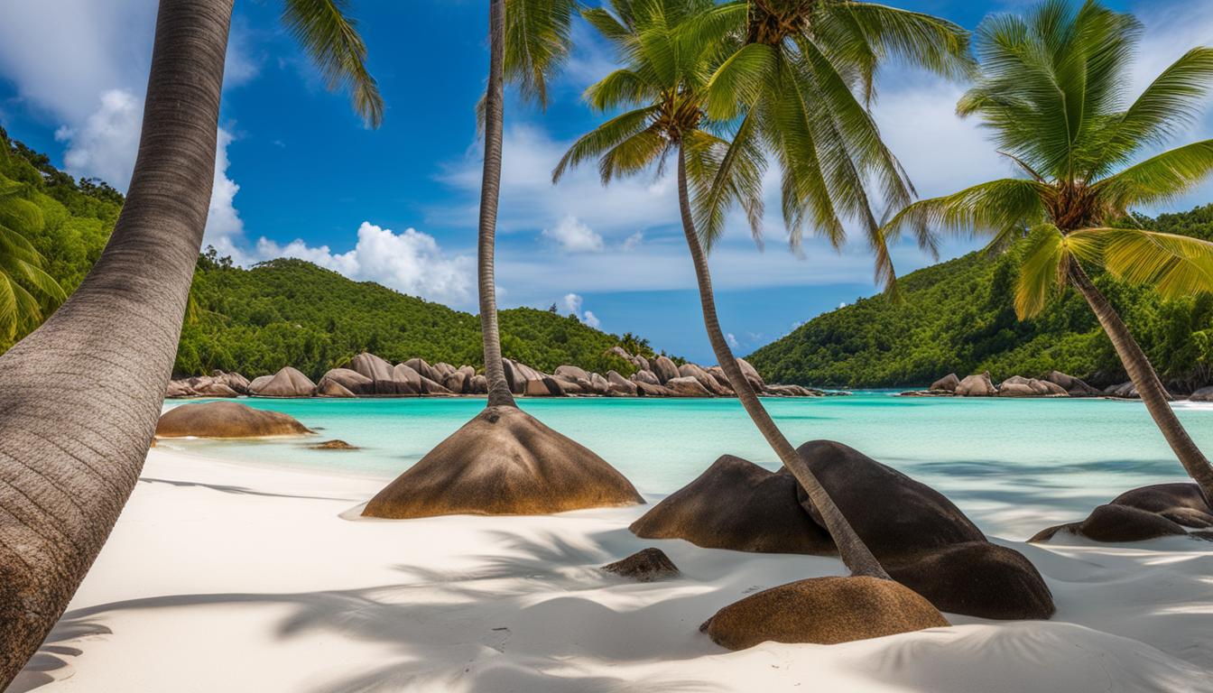 white sand beaches in Seychelles