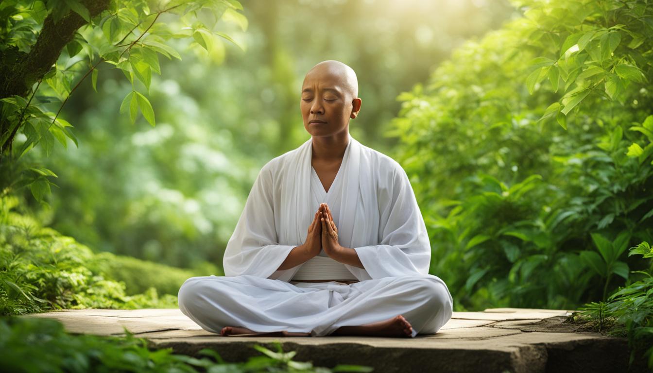 Buddhist Practitioner Meditating