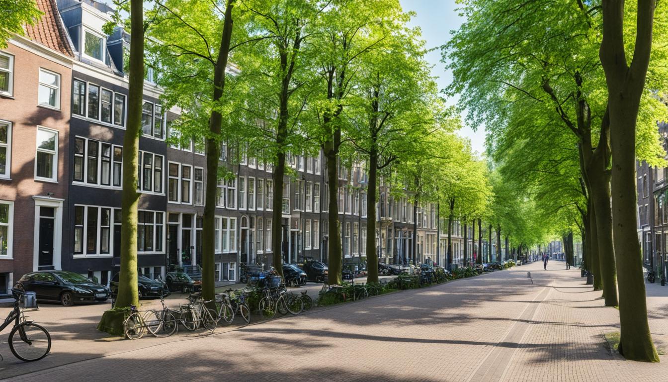 Safe neighborhood in Amsterdam